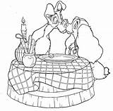 Tramp Vagabundo Dama Kolorowanki Zakochany Kundel Clochard Justcolor Disneys Popular Albanysinsanity sketch template