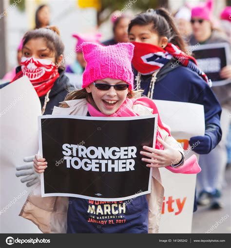 Girls Holding Protest Signs Stock Editorial Photo © Creatista 141265242