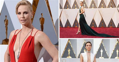 Oscars 2016 Charlize Theron And Olivia Wilde Lead The Way For Sexiest