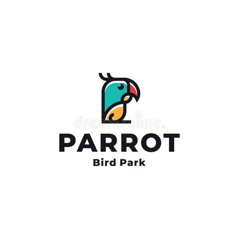 parrot logo design stock illustration illustration  macaw
