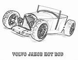 Hot Coloring Rod Car Jakob Volvo Old sketch template