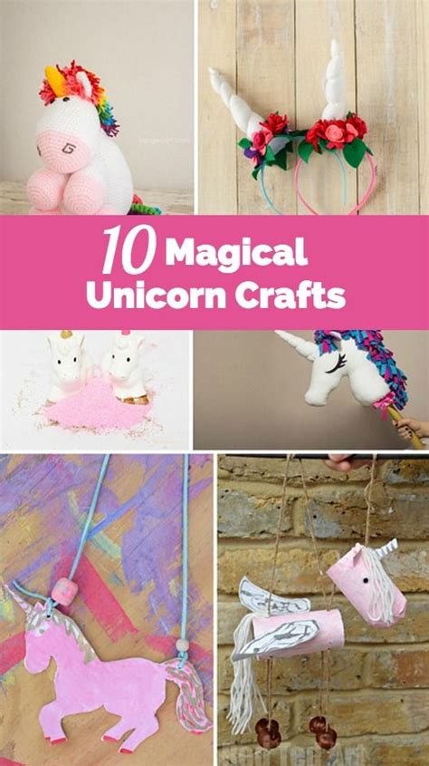 fun  magical unicorn crafts crafts  kids pinterest