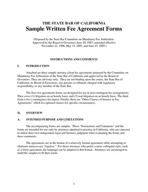 legal agreement forms  printable documents