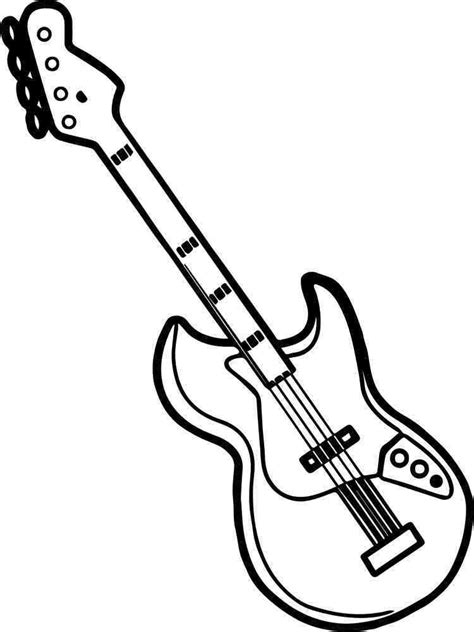 colouring pages  guitar  svg cut file
