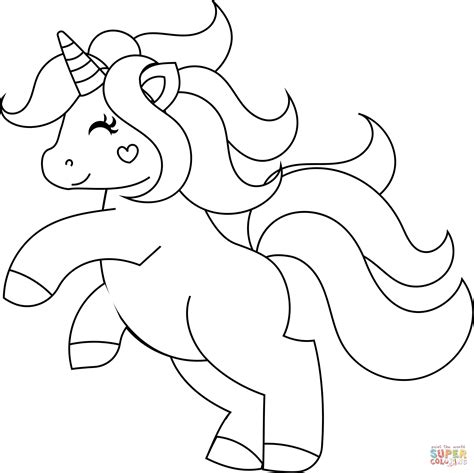 cute unicorn rearing coloring page  printable coloring pages