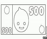 Banknote sketch template