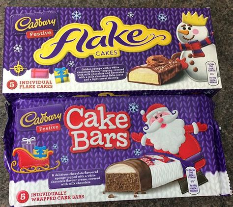Cadbury Festive Flake Cakes And Festive Cake Bars Cake