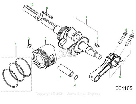 generac  parts diagram  engine  crankshaft piston assemblies