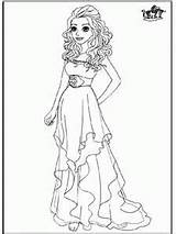 Prom Coloring Pages Getcolorings Dress sketch template
