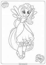 Equestria Fluttershy Shimmer Coloringoo sketch template