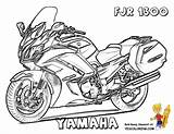 Coloring Motorcycle Pages Yamaha Color Yescoloring Drawings Drawing 1300 Fjr Print sketch template