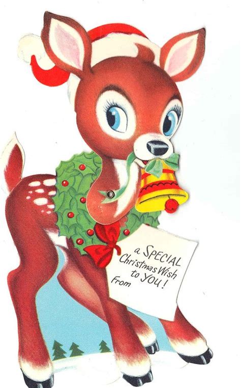 vintage rudolph images  pinterest christmas cards merry