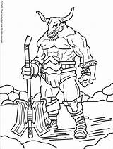 Coloring Mythical Pages Creatures Minotaur Creature Coloriage Percy Jackson Drawing Colouring Mythological Sheets Dessin Kids Crossfit Slash Mi Minotaure Mythology sketch template