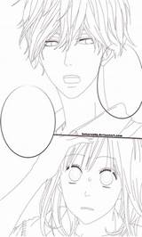 Lineart Ouji Ookami Shoujo Kuro sketch template