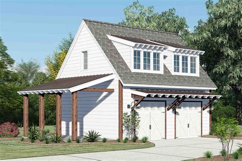 story  bedroom carriage  guest house   car garage house plan