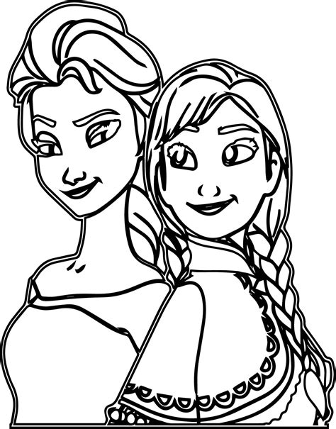 coloring pages elsa  anna gif