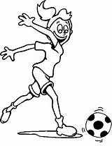 Coloring Kids Soccer Pages Ball Play sketch template