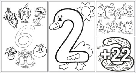 number coloring pages printable preschool aluno