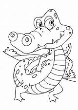 Tick Tock Crocodile sketch template
