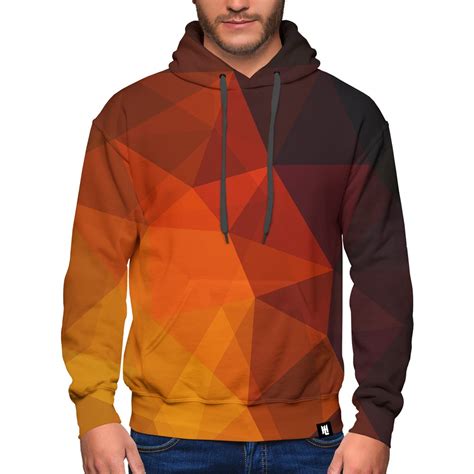 dark red geometric hoodie hoodie lab