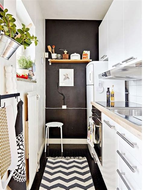 31 Stylish And Functional Super Narrow Kitchen Design