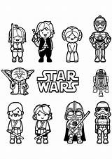 Wars Coloring Star Kids Pages Color Funny Children Book Printable Lego Sheets Sheet Cartoon Rey Justcolor sketch template