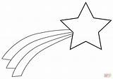Navidad Fugaz Estrellas Fugaces Cometa Stjerneskud Tegninger Stella Supercoloring Navideña Stjerne Colour sketch template