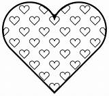 Coloring Hearts Pages Valentine Heart Printable Printables Color Colouring Kids Valentines Sheets Print Easy Small Activity Adults sketch template
