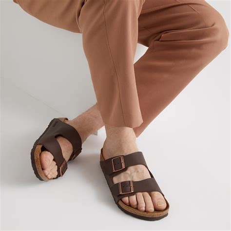 mens arizona sandals  dark brown  burgundy