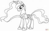 Luna Pony Little Coloring Pages Friendship Magic Princess Getcolorings Color Printable sketch template