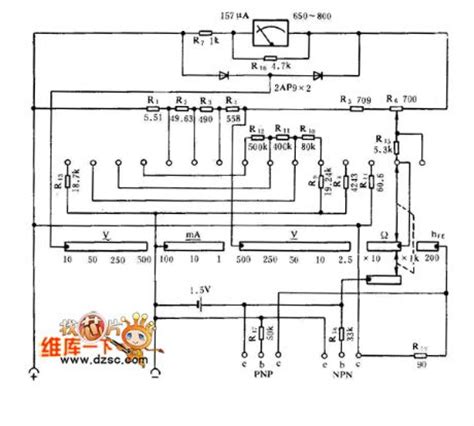 sanwa analog multimeter schematic diagram wiring diagram