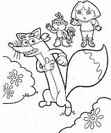 Dora Coloring Swiper Pages Boots Explorer Kids Drawing Sketches Library Clipart Drawings Easy Getcolorings Popular Color Printable sketch template