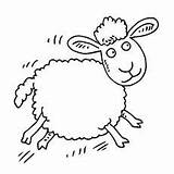 Sheep Coloring Pages Leaping Printable Toddler Funny Will sketch template