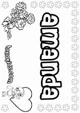 Amanda Brandy Coloring Pages Print Hellokids Name Color Sheets Girls sketch template