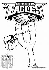 Coloring Pages Eagles Nfl Philadelphia Printable Victorious Football Colouring Angry Library Clipart Popular sketch template