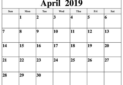 printable calendar april calendar printables  templates