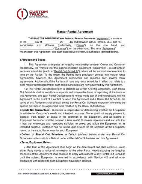 printable owner operator lease agreement template word  forms