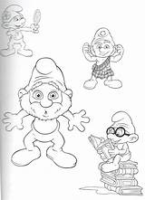 Puffi Smurfs Personaggi Giochiecolori Fabio sketch template