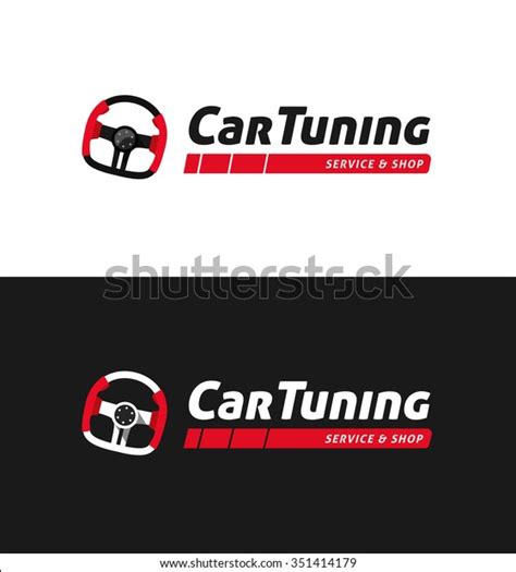 car tuning shop logo template symbol stok illuestrasyon