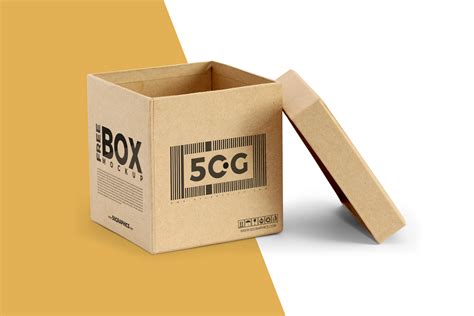open lid box packaging mockup dribbble graphics