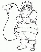 Coloring Santa Drawing Claus Clause Drawings sketch template