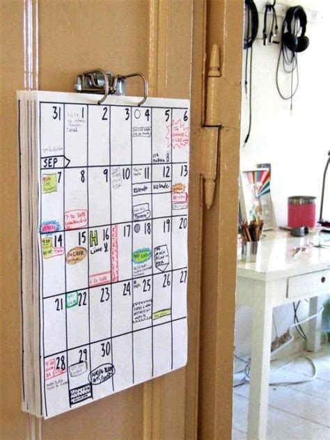 leuke kalender om zelf te maken door henriette kalender ideeen