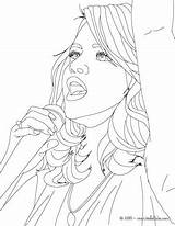Coloring Gomez Selena Pages Demi Lovato Getdrawings sketch template