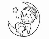 Dormir Pintar Dormire Bedtime Dibuixos Dibuix Acolore Coloringcrew sketch template