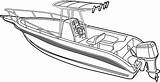 Boat Drawing Coloring Yacht Speed Line Fishing Pages Motor Simple Drawn Draw Drawings Transparent Clipart Easy Oat Step Detail Paintingvalley sketch template