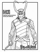 Thor Loki Coloring Pages Drawing Ragnarok Draw Avengers Printable Too Color Cartoon Kolorowanki Marvel Tutorial Drawittoo Print Getdrawings Adults Getcolorings sketch template
