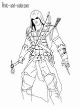 Creed Assassin Ezio Imprimir sketch template