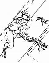 Spiderman Coloring Superheroes Pages Spider Man Kb sketch template