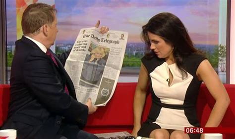 tv presenter susanna reid flashes her knickers on the bbc breakfast in