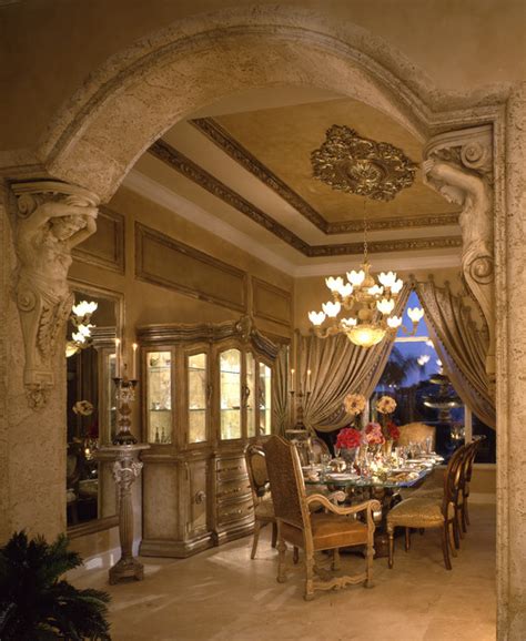 sophisticated mediterranean dining room designs  show   luxury